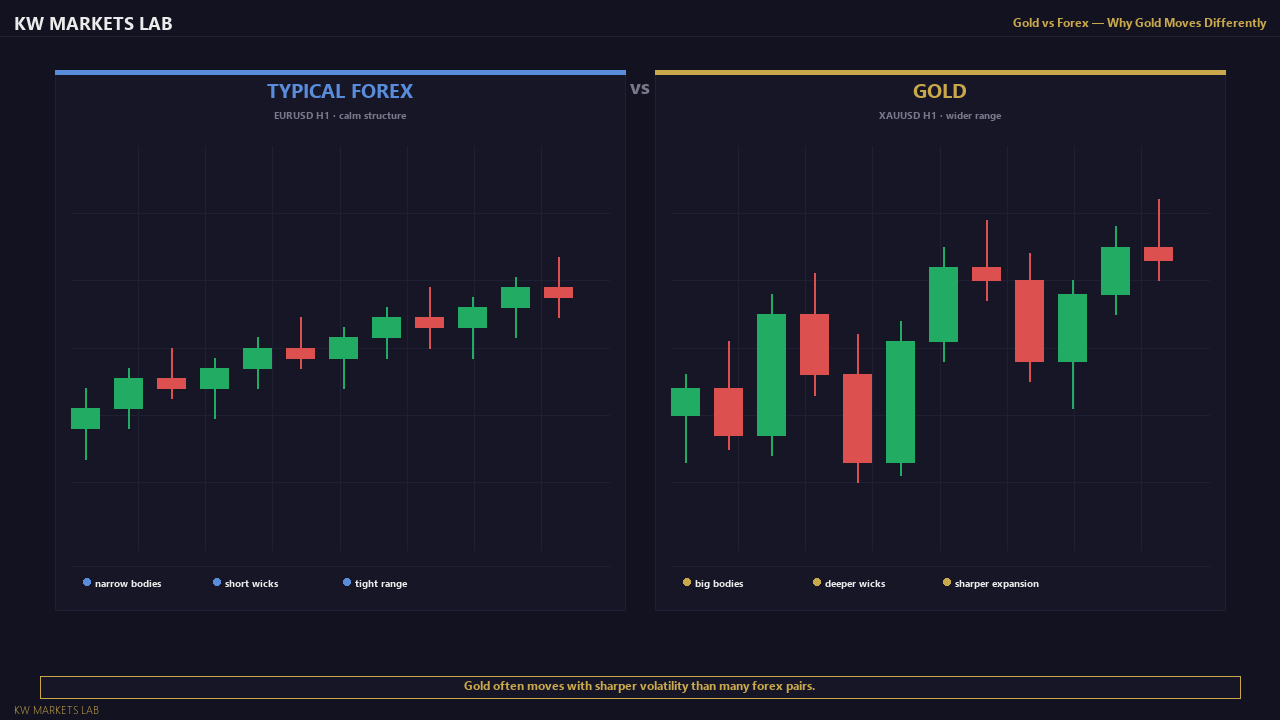 Gold vs Forex: Volatility Character