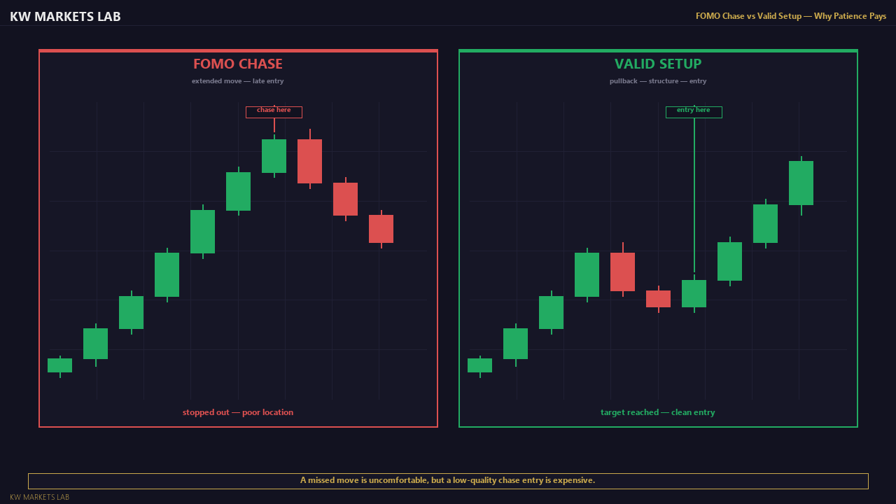 FOMO Chase vs Valid Setup