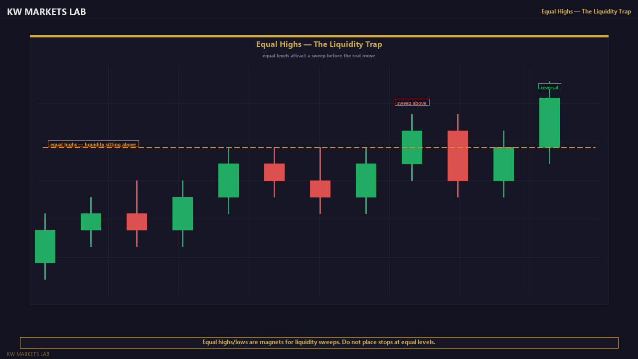 Equal Highs Liquidity Trap — Chart View